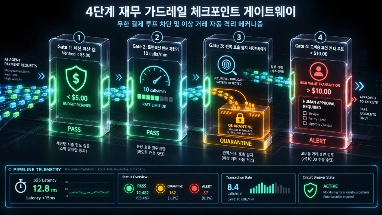 재무 가드레일 체크포인트 게이트웨이