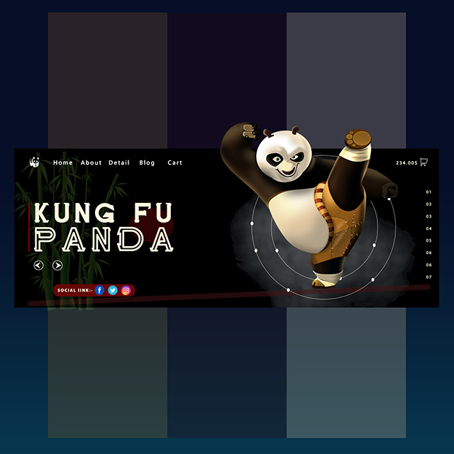 Cartoon UI Panda