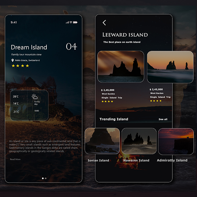 Dream Island App UI