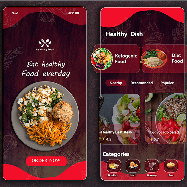 Restaurant App Healthy Food