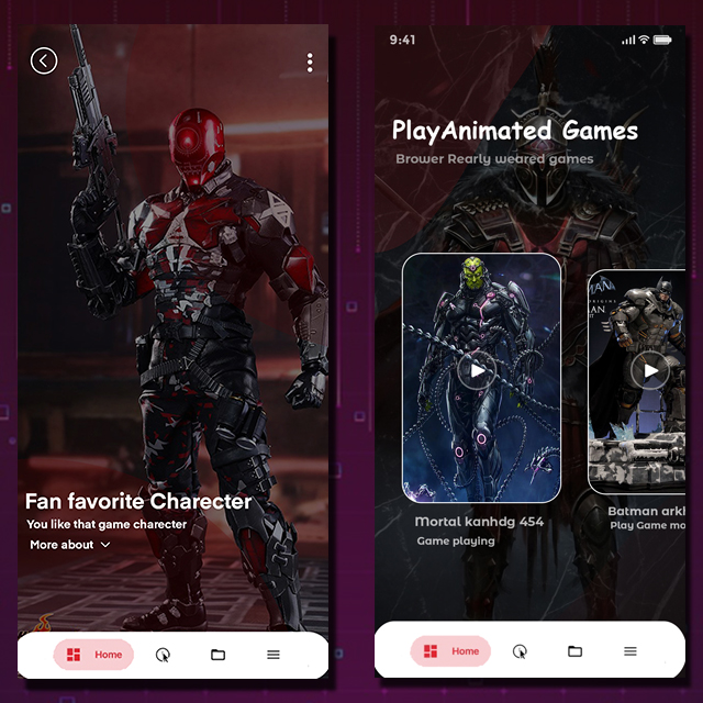 Games App Mobile App UI