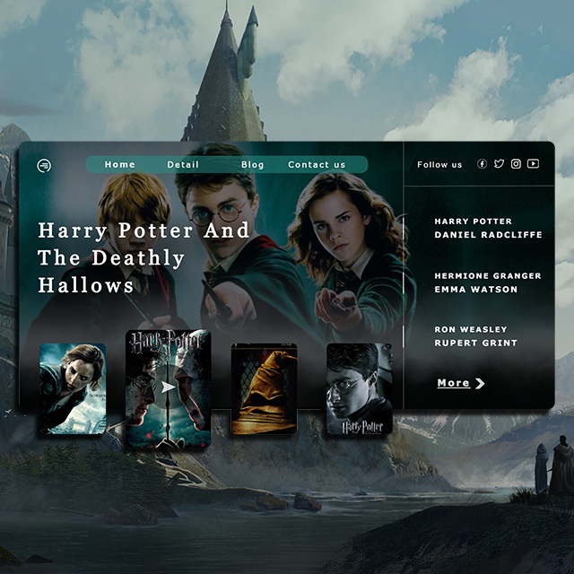 Harrypotter Web UI Movie Poster