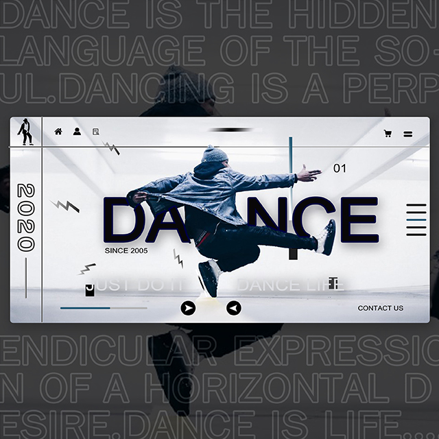 Dance Website Landing Page