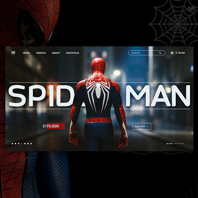 Spider Man Web UI