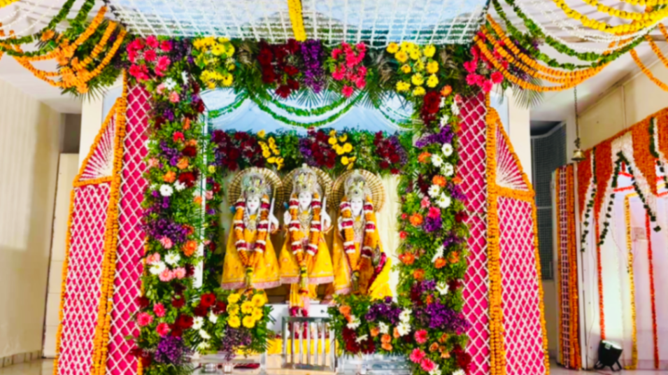 Vrandavan flower decoration  wedding portfolio
