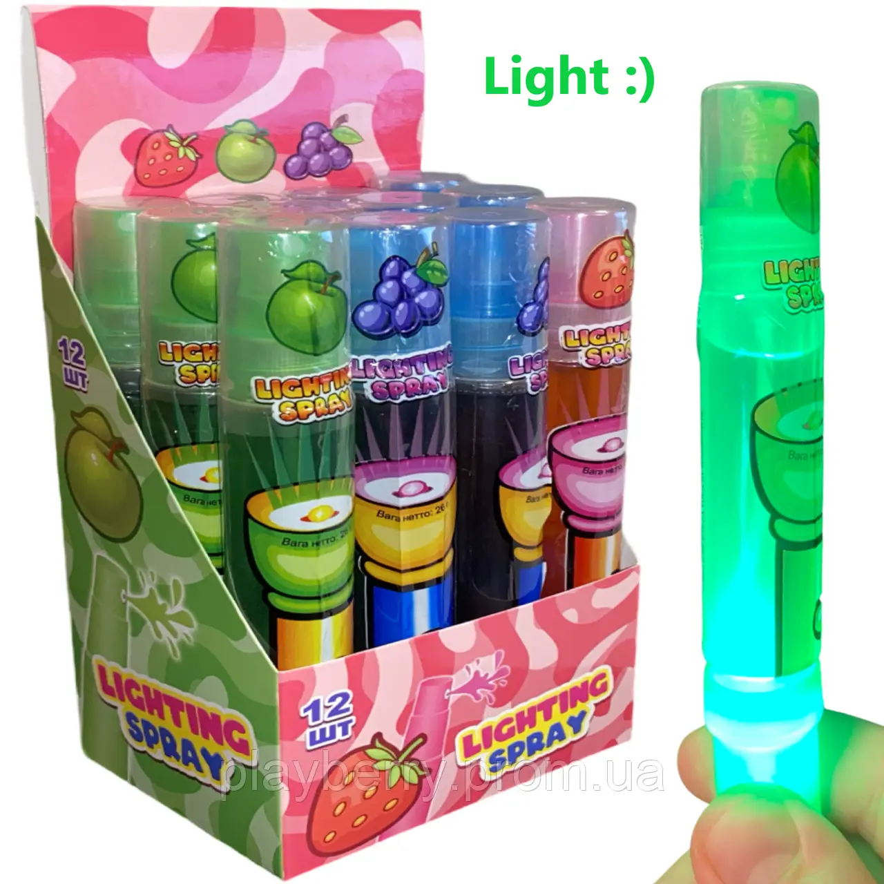 Спрей Ліхтарик світиться/уп