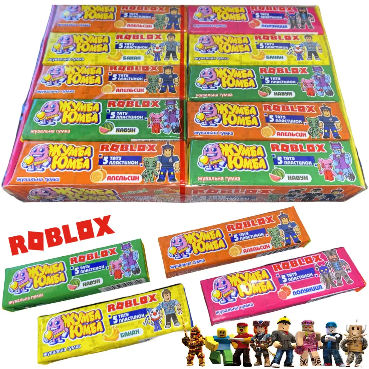 Жуйка Роблокс пластинка 10г 20шт/уп