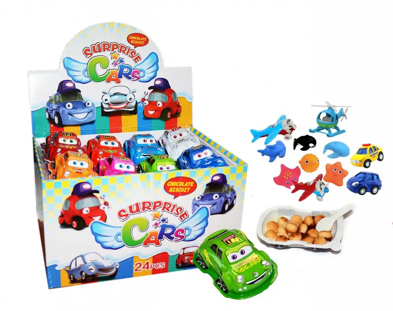 Машинка пласт.з сюрпризом мала/уп