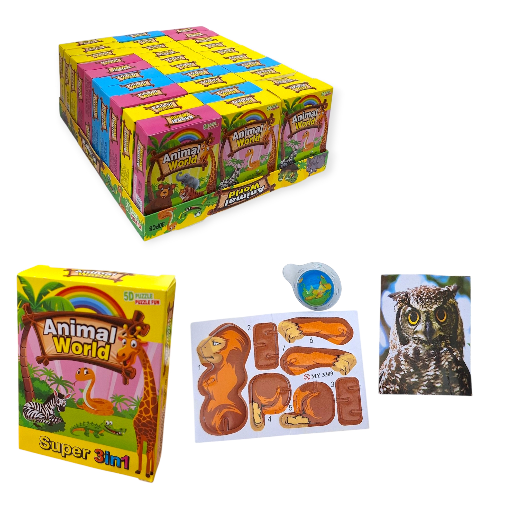 мармелад Світ Зоопарку+карта+3D пазл