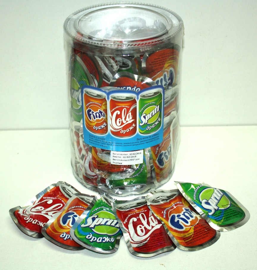 Драже Сода Канді колба 100шт