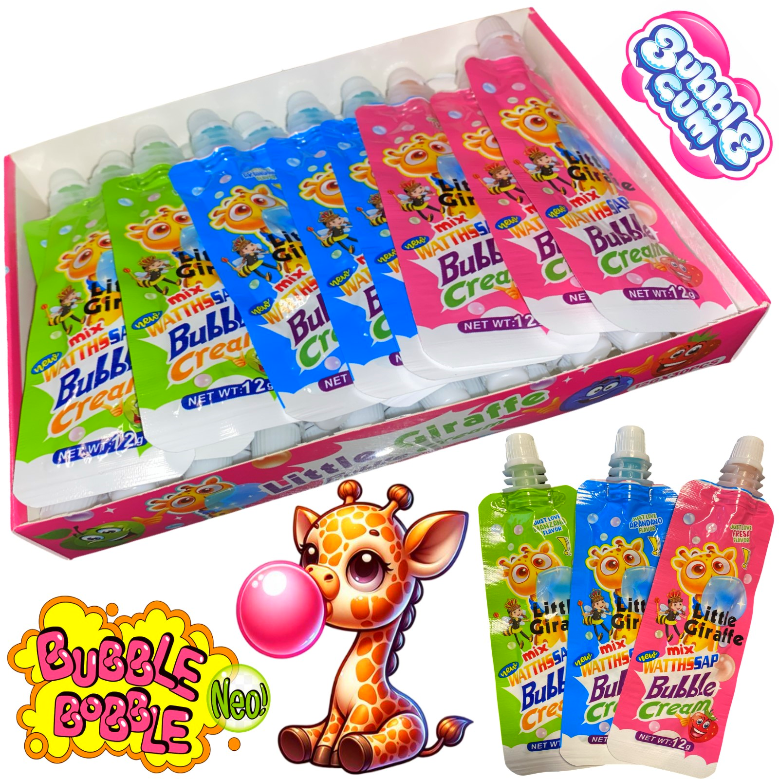 Жув Гумка Рідка Малий Жираф 30 шт