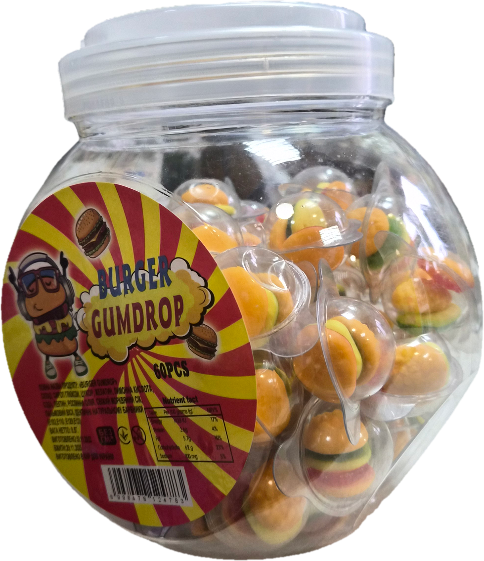 Бургер желейний банка