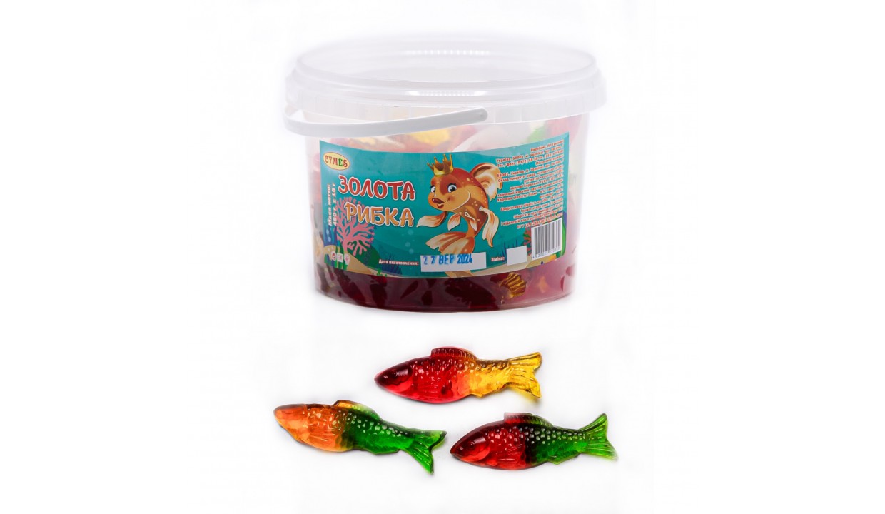 Золота рибка відро Жувасики 12 в ящ