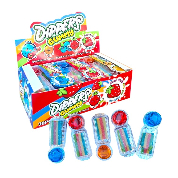 Мармеладні стрічки+соус 15г/уп