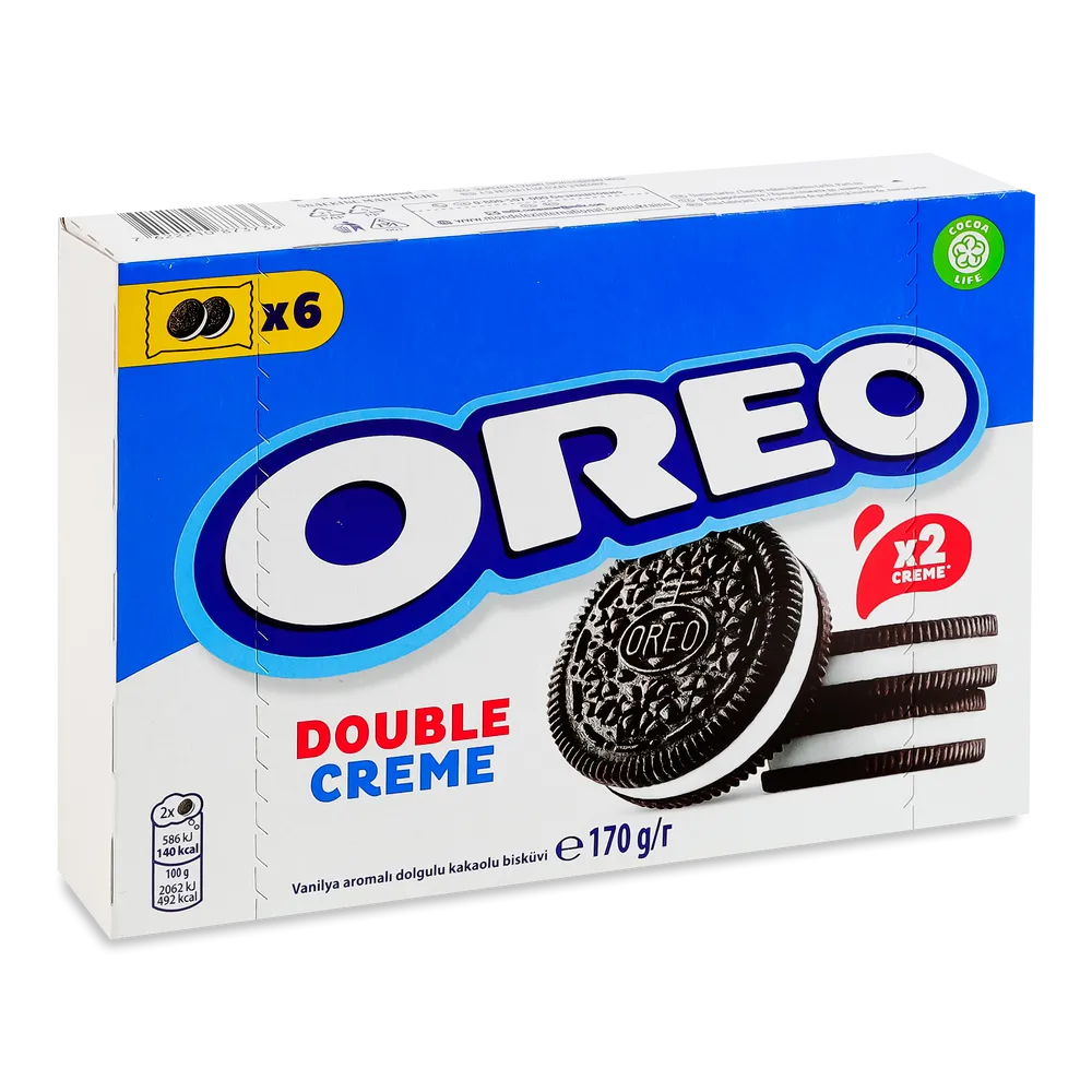 Орео печиво 170г Double cream