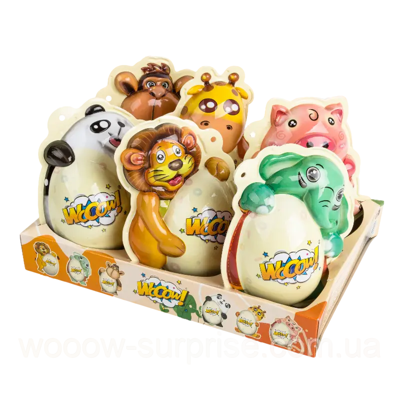 Яйце пласт.Звірі вел.асорт.\уп