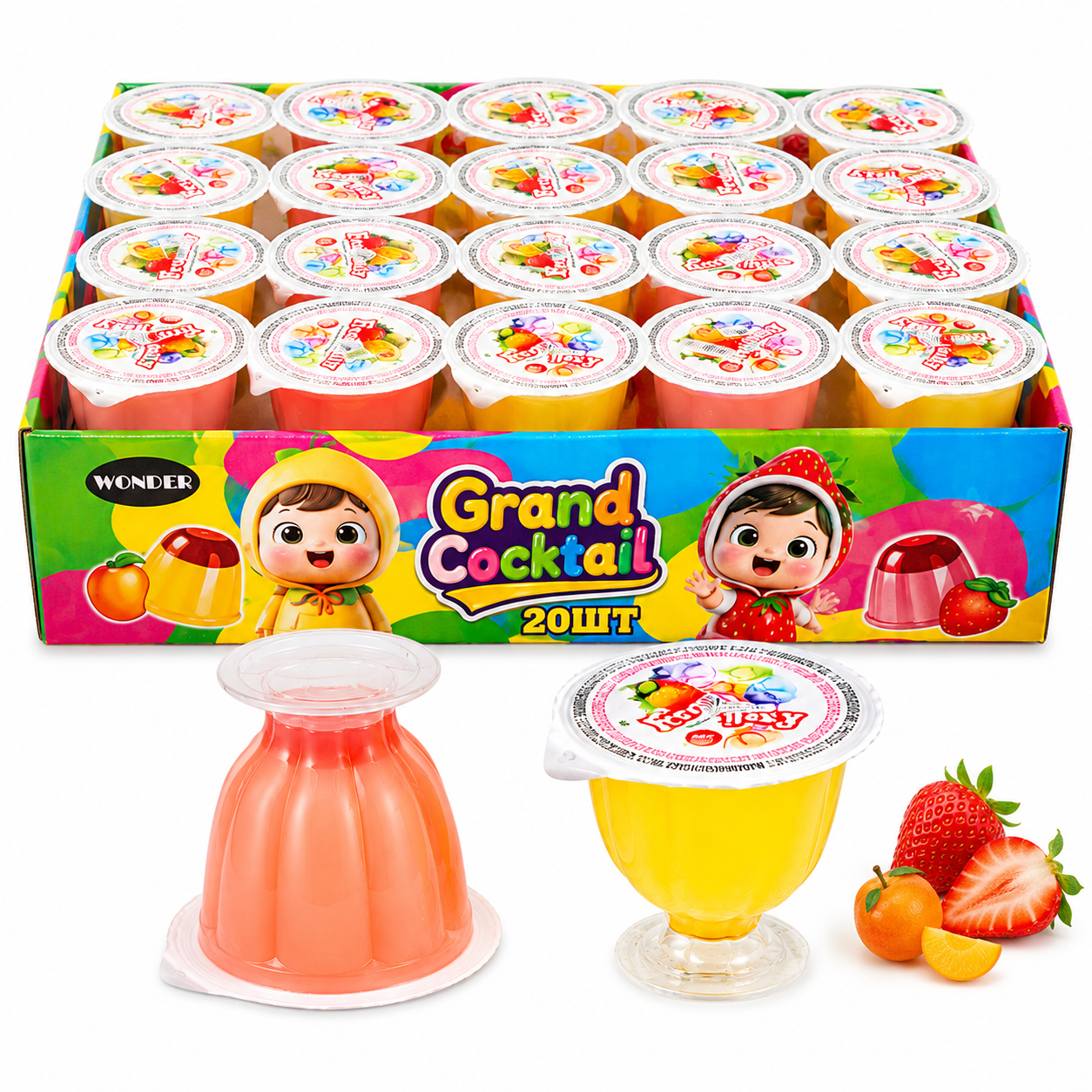 Пудинг Grand Cocktail Fruit Jelly/уп