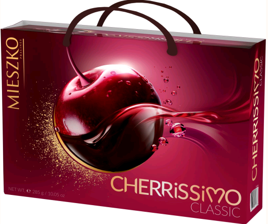 Цукерки в коробці Вишня в шоколаді CherrissimoClassic 285гр
