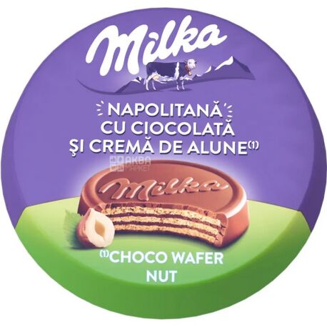 Мілка вафлі кругл. горіх 30гр
