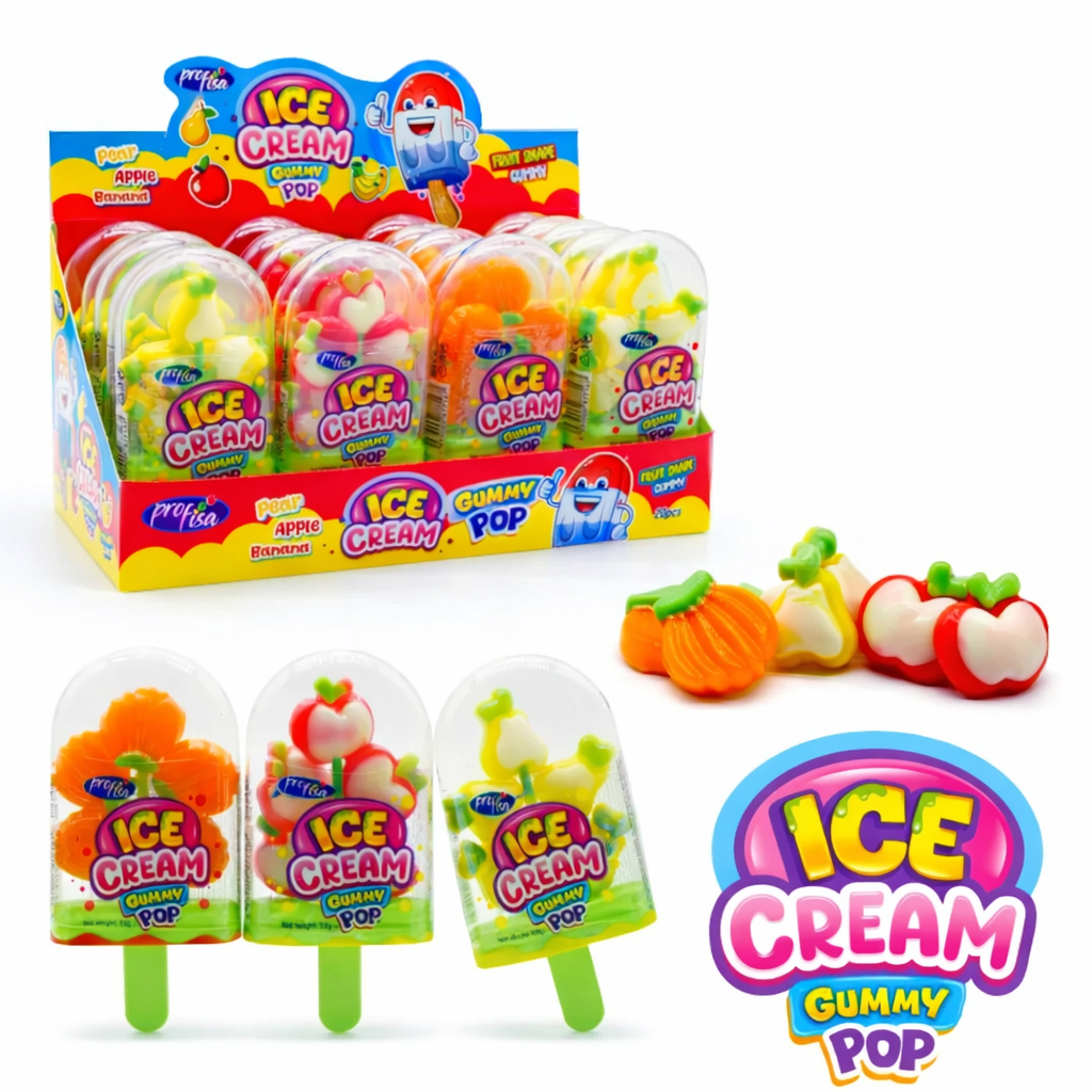 Желейні цук Ice Cream Gummy pop ProFisa/уп