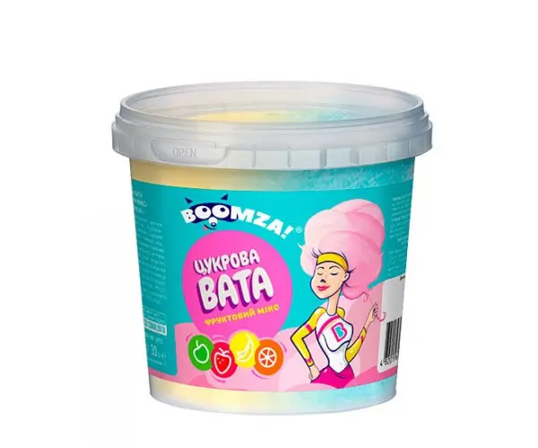 Солодка Вата Boomza мікс відро 30г 8шт\уп