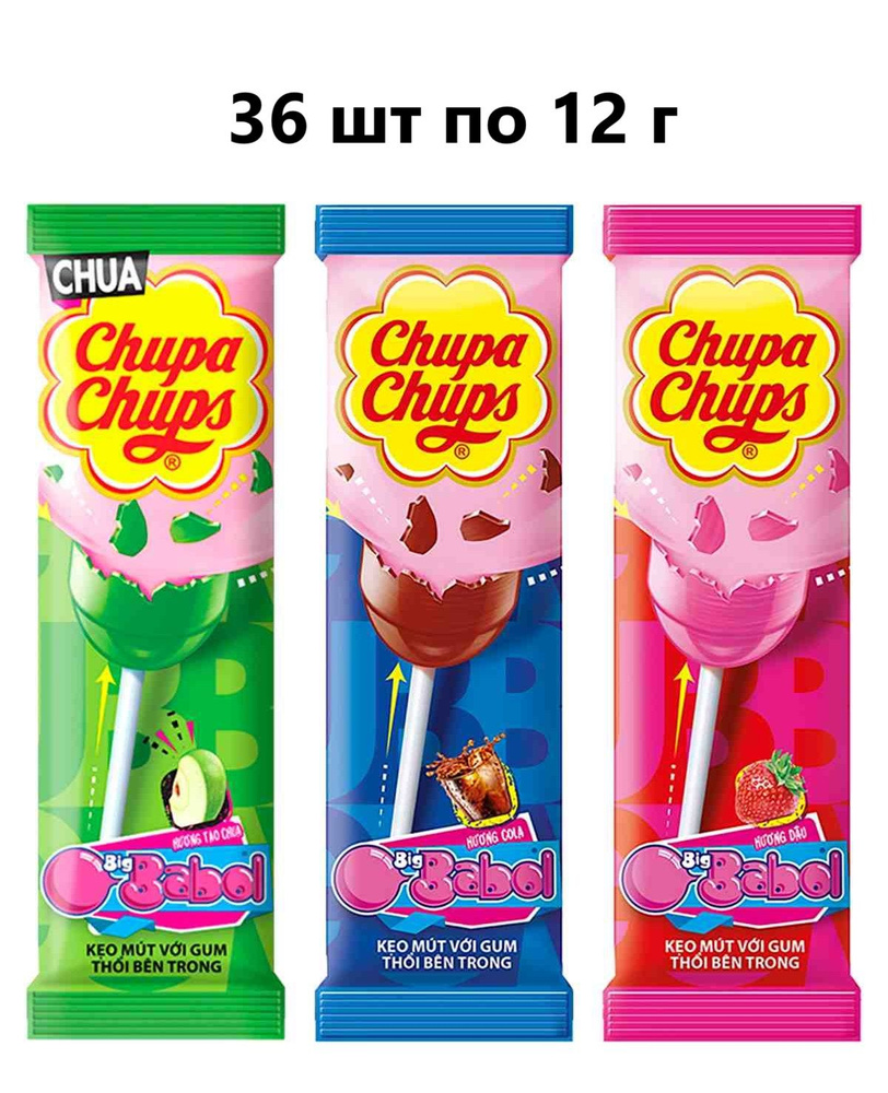 Чупа-чупс Big Babol/уп