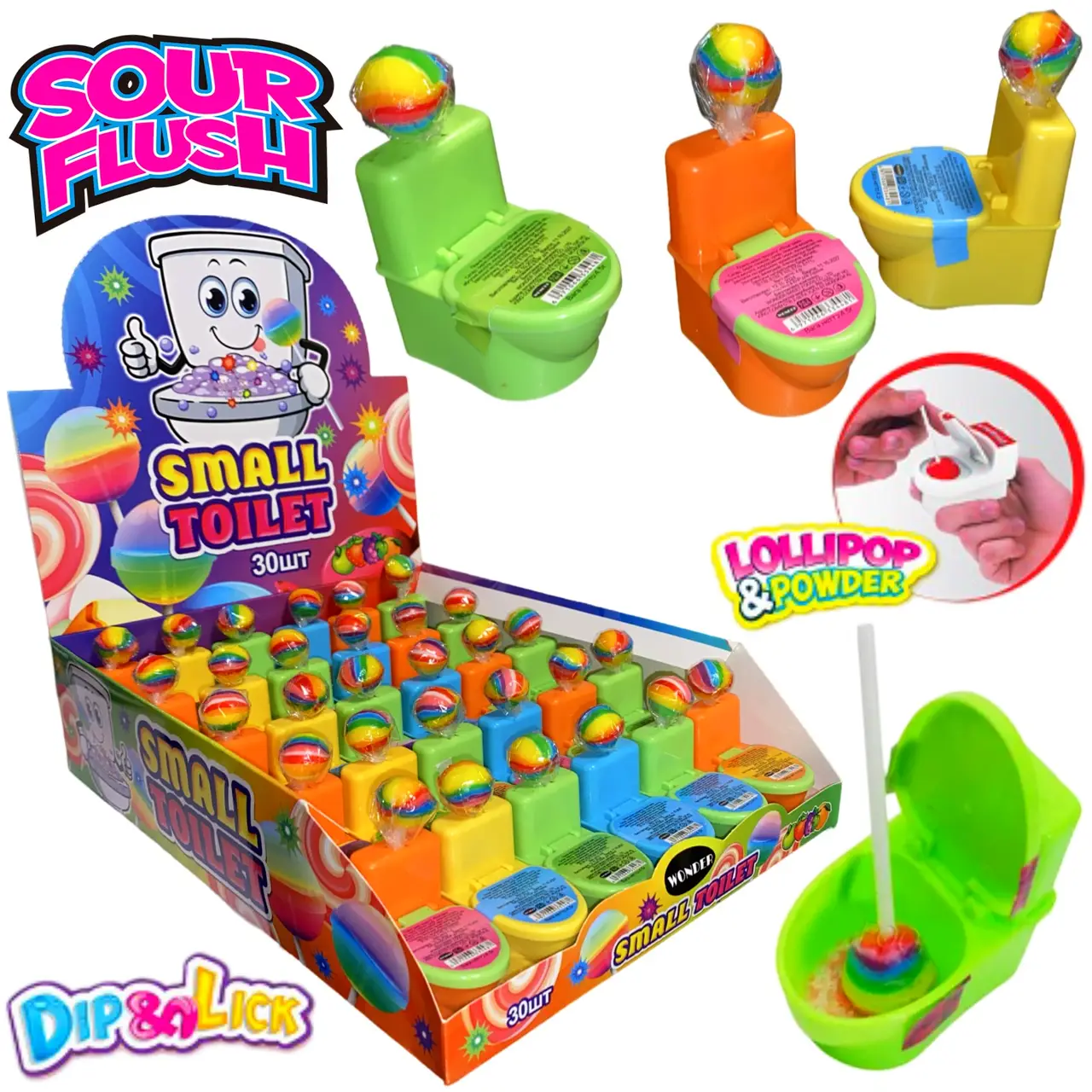 Туалет Міні льодяник+пудра 30шт