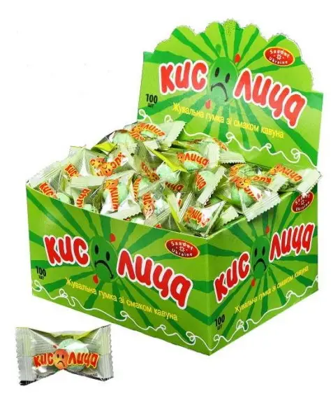 Жуйка Кислиця асорт. 100шт/уп