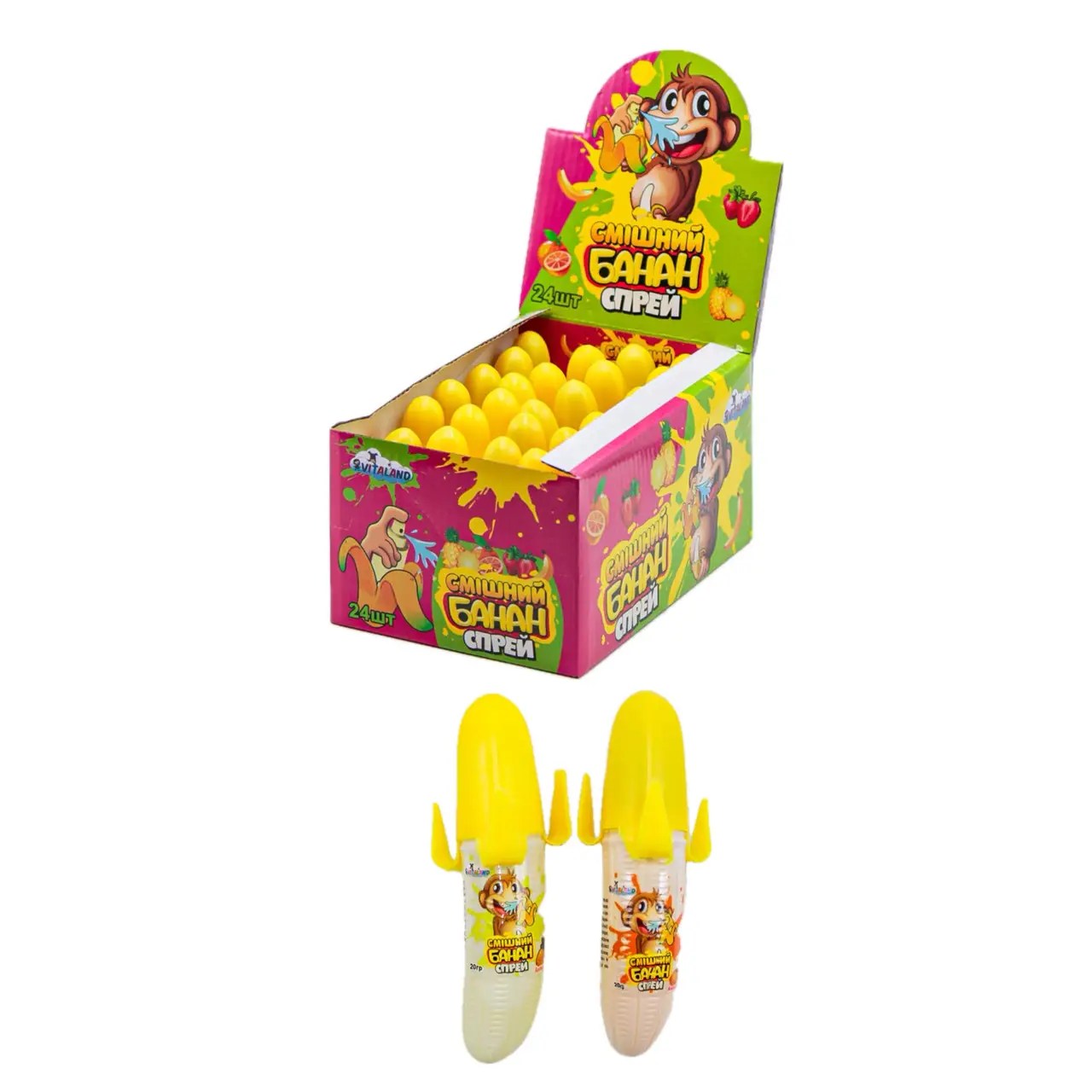 Спрей Банан мал Віталенд коробка 24шт