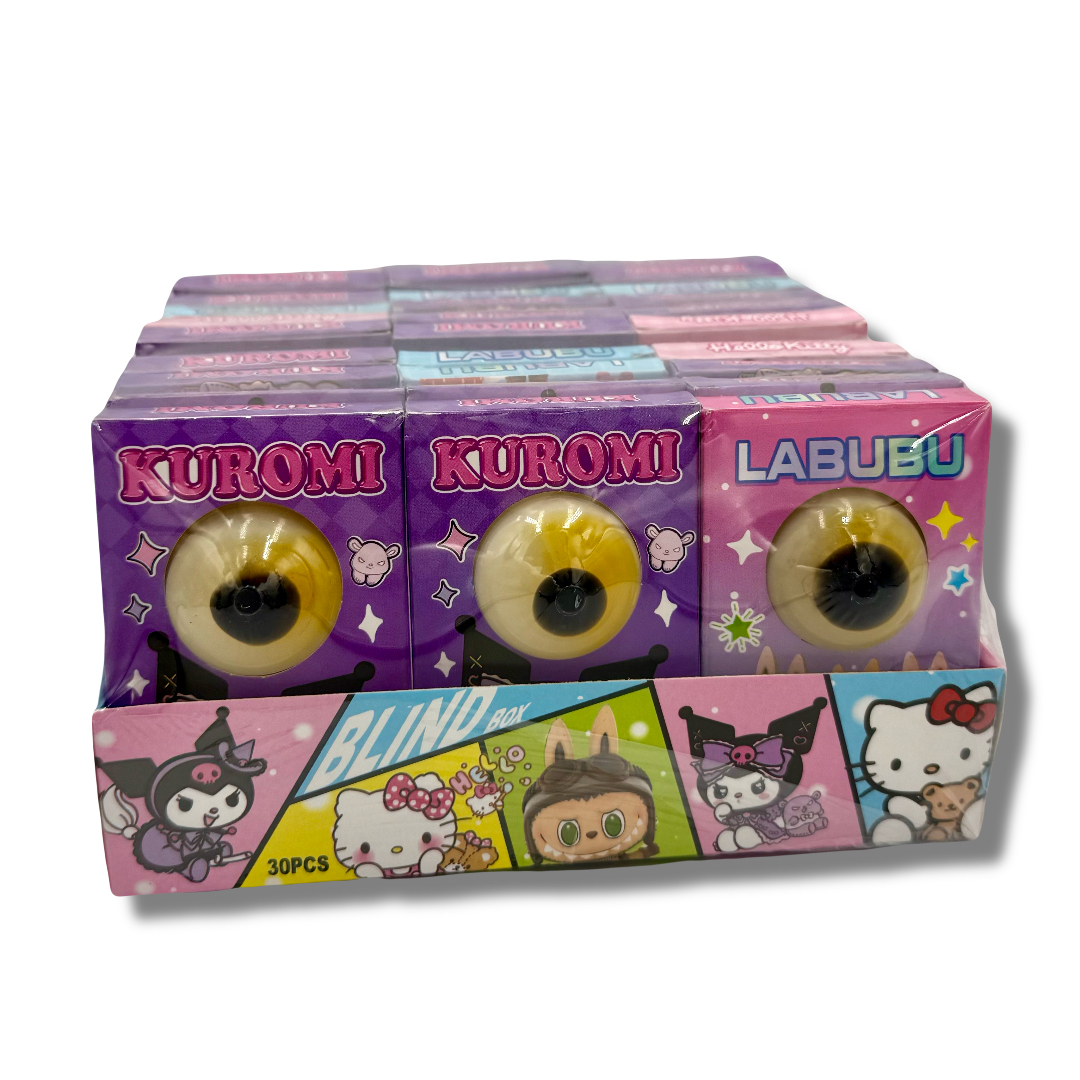 Око карамель+картка 30шт/картон Лабубу