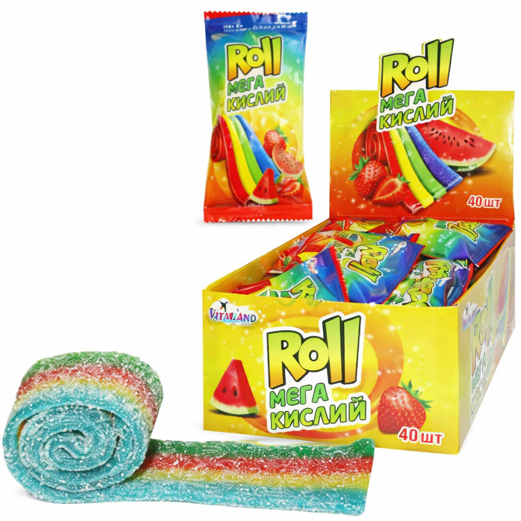 Мармелад ROLL мегакислий\уп