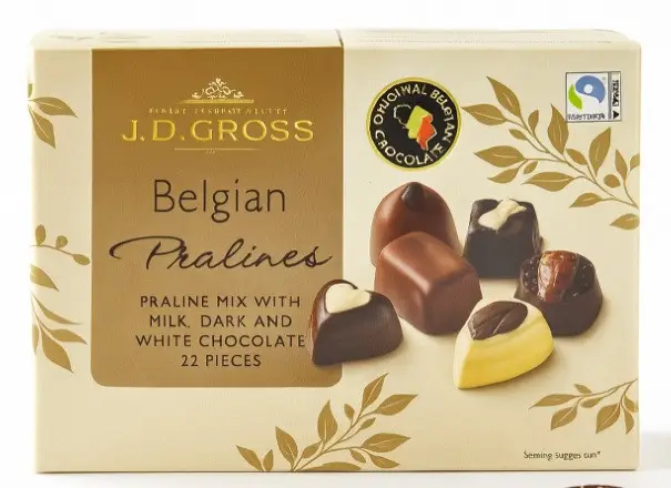 Цукерки в коробці Праліне JDGross 250г