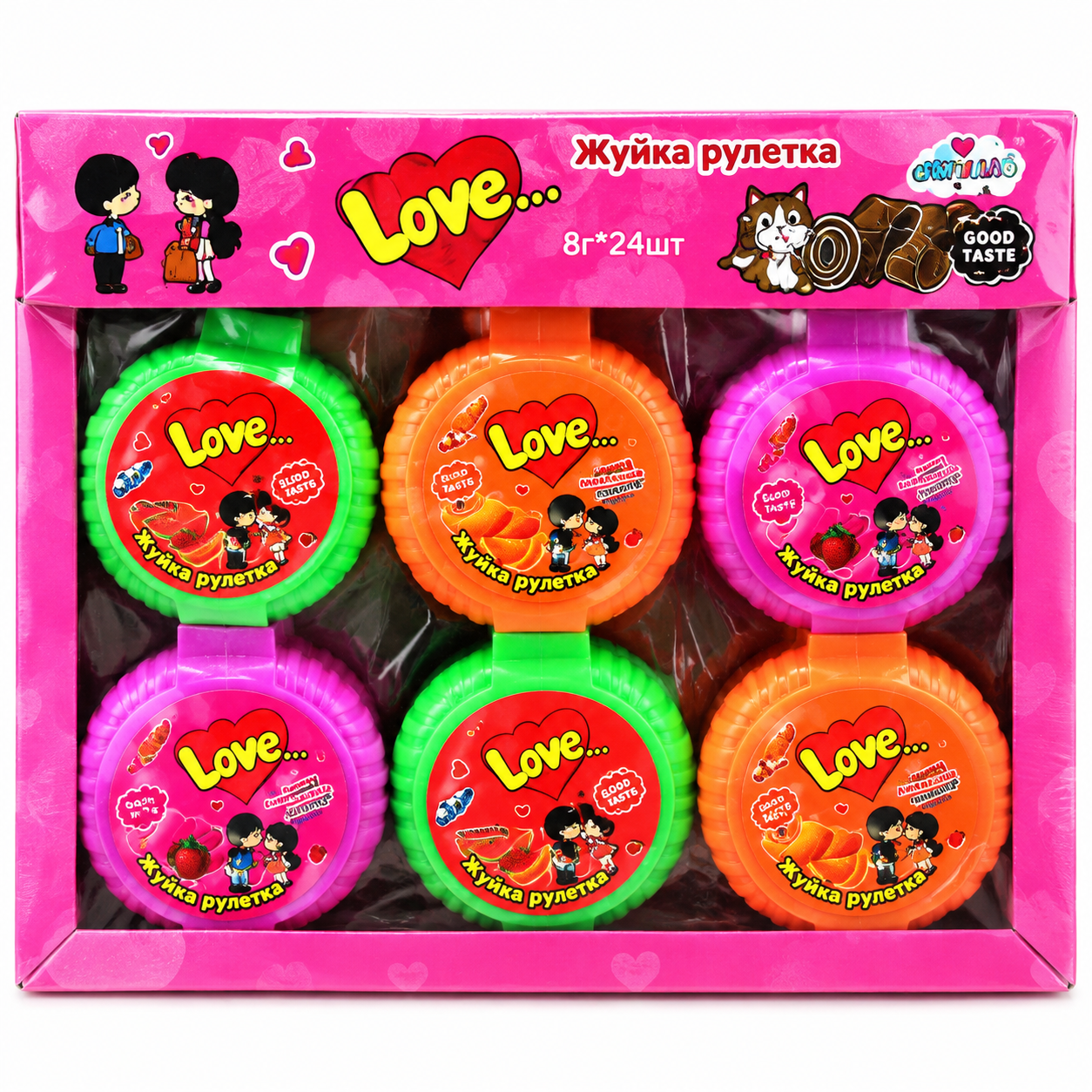 Жуйка рулетка  Love 8г/уп