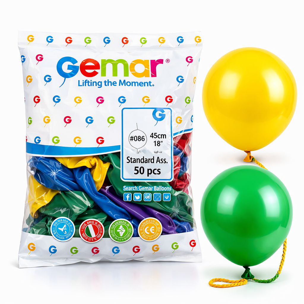 Кульки надувні шнурок 18' GP81/уп