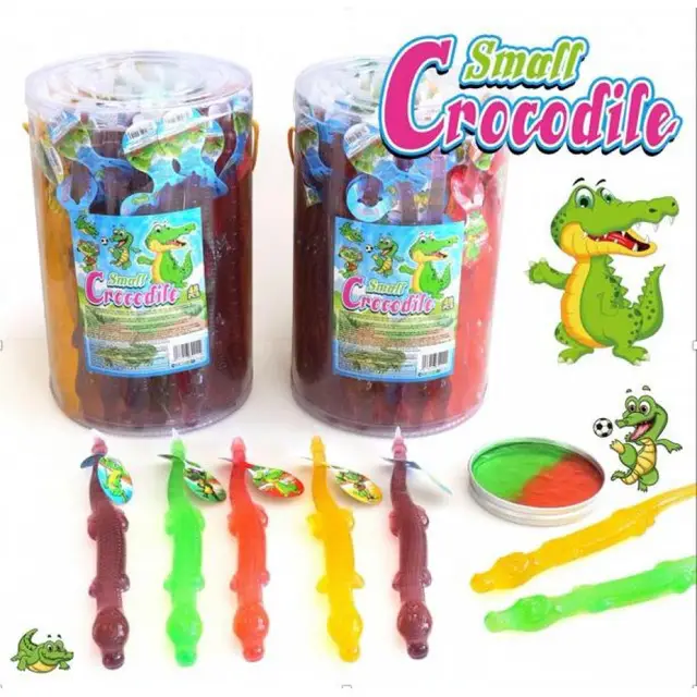 Змія,Крокодил великі желе Колба 75г