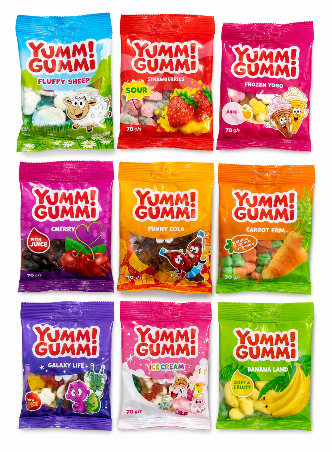 Желейні цук. Yummi Gummi АКЦІЯ 70г/22шт