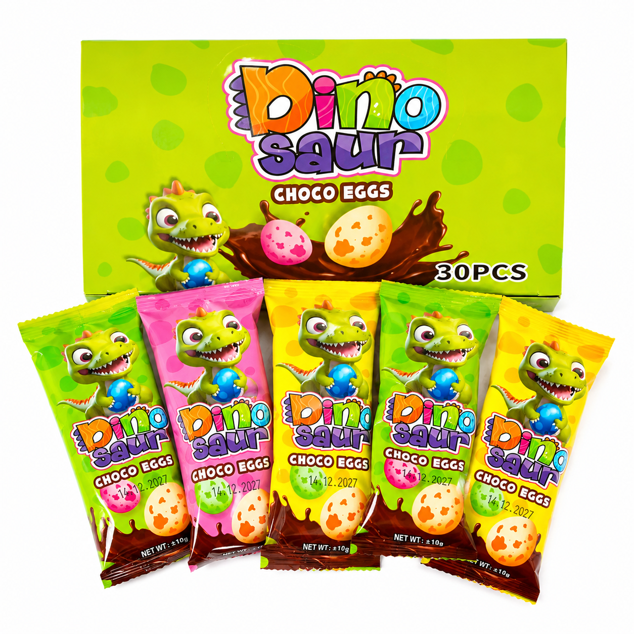 Драже Dino saur шоколадні яйця/уп