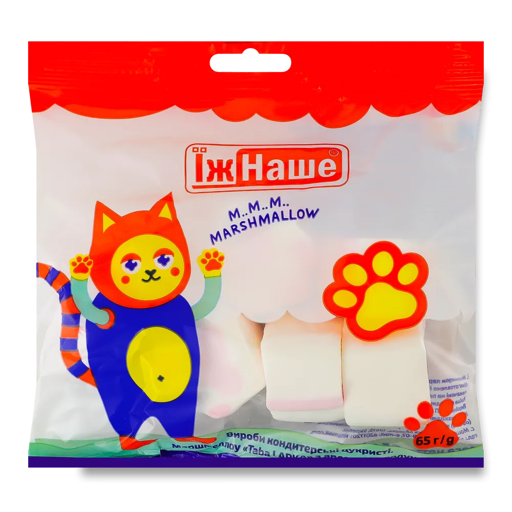 Маршмелоу "Їж Наше" Тапа лапка 65г