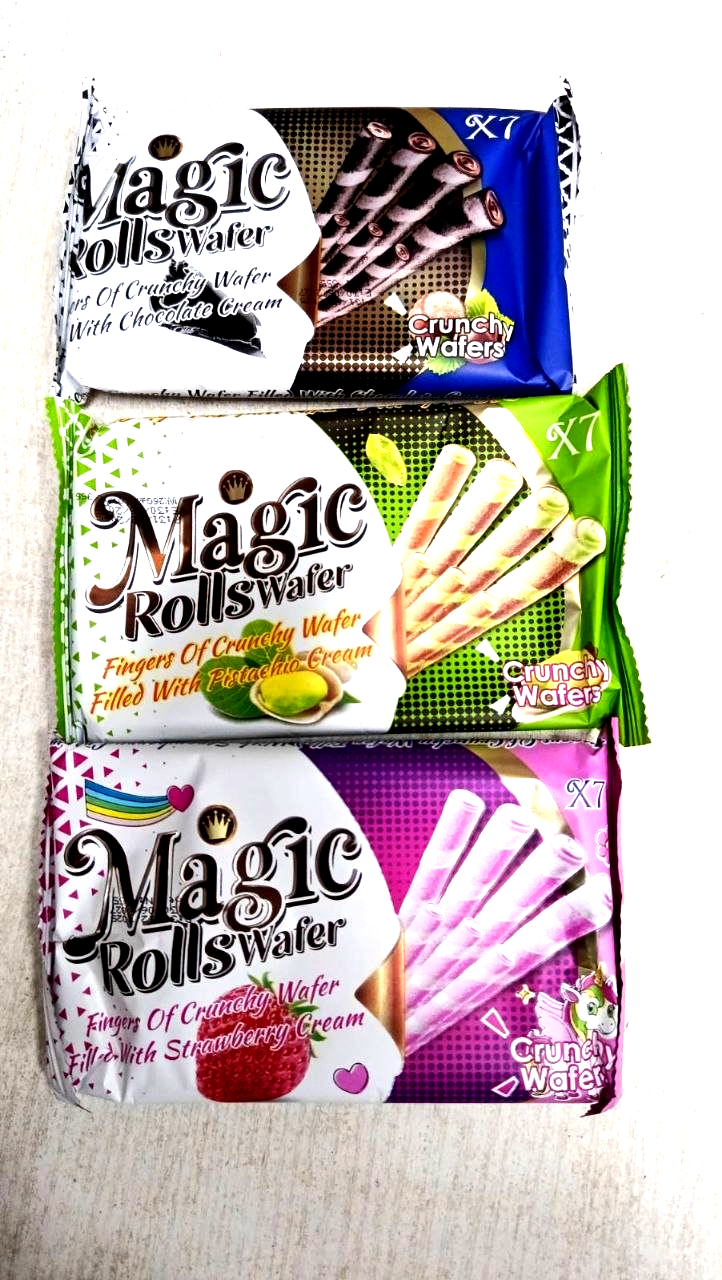 Вафельні трубочки Magic  Rolls Wafer асорт.