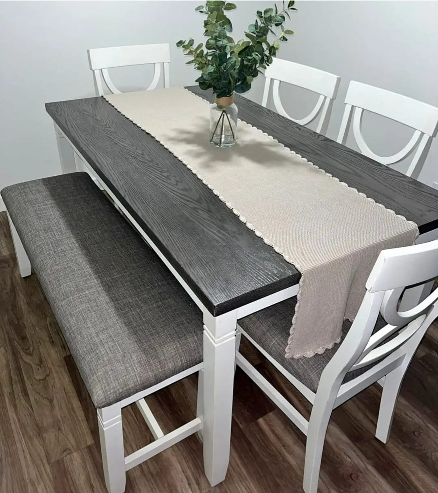 Solid wood dining table set 60x36x30" Image #1 | Ivy Store
