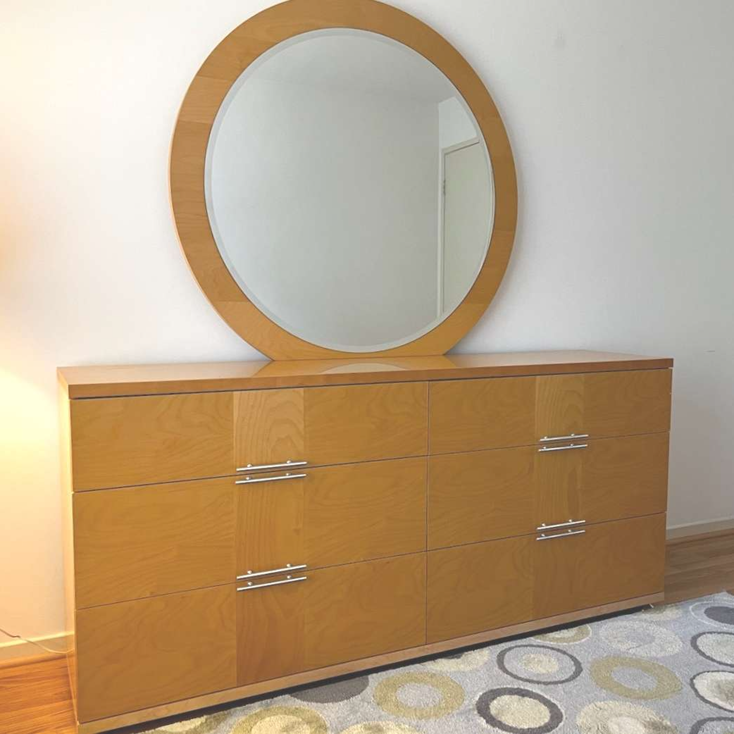 Free Delivery - Modern Laminate Dresser With Mirror  Image #1 | Ivy Store
