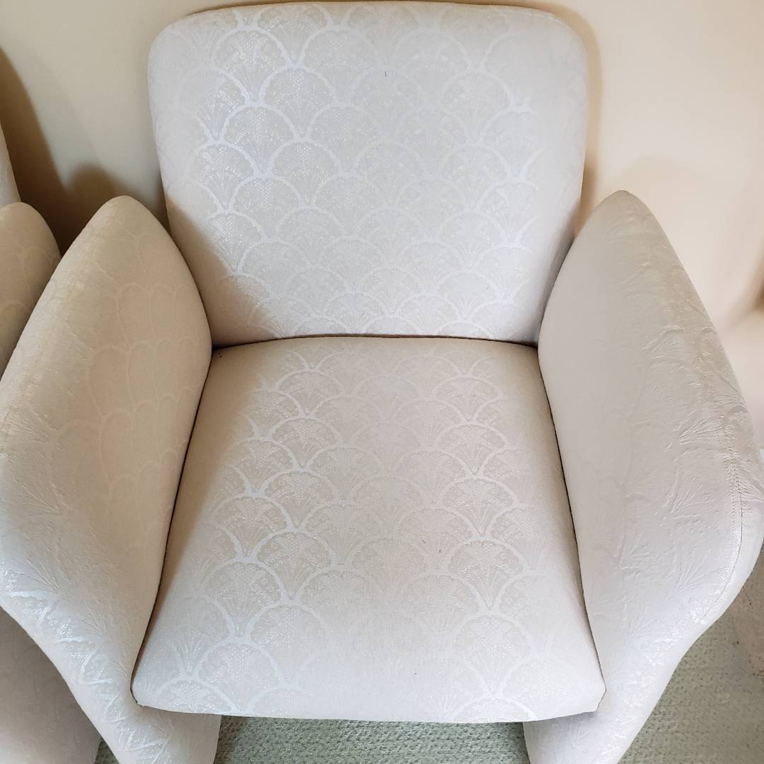 Free Delivery - 2 Vintage 1980's Upholstered Chairs Image #2 | Ivy Store