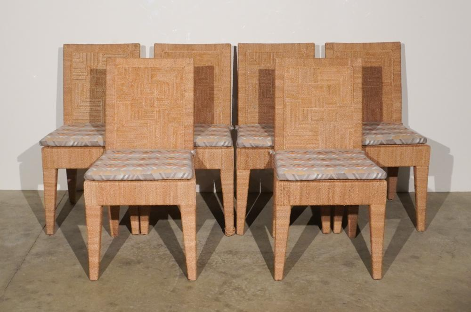 Free Delivery - Set of Six Palecek Cord-Wrapped Dining Chairs Image #1 | Ivy Store