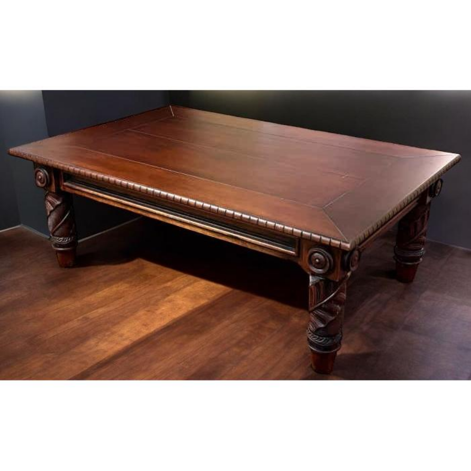 Free Delivery - Ralph Lauren American Mahogany Carved Wood Coffee Table  Image #1 | Ivy Store