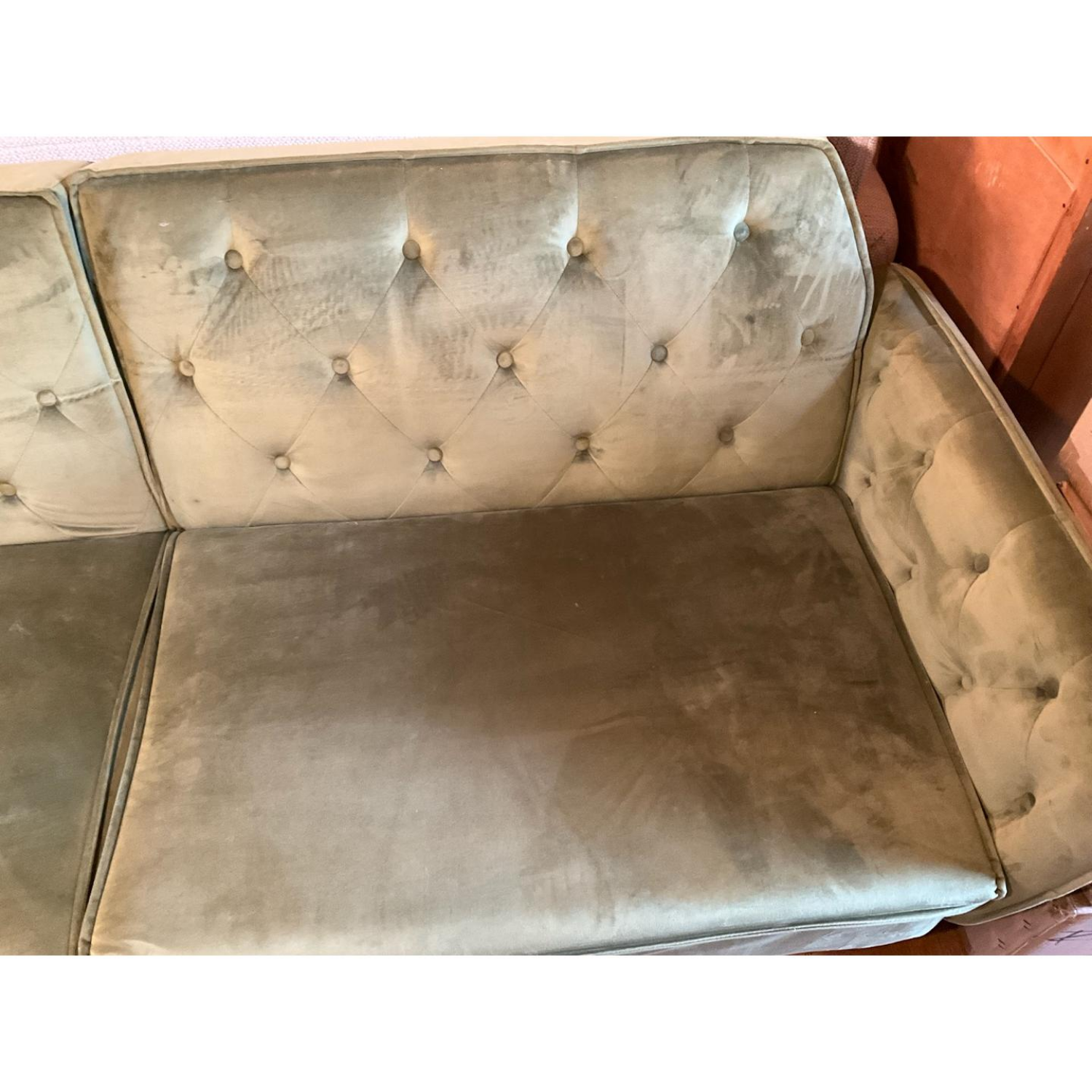 Free Delivery - Novogratz Tallulah Green Futon Sofa image | Ivy Store