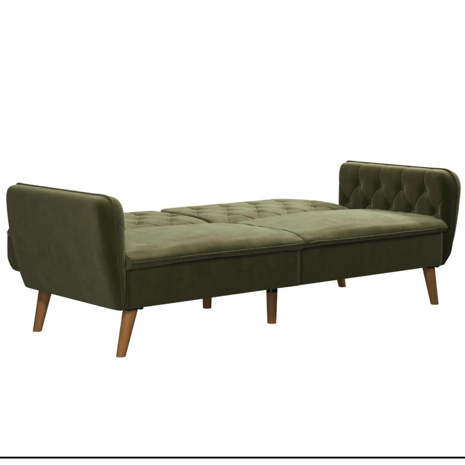 Free Delivery - Novogratz Tallulah Green Futon Sofa image | Ivy Store