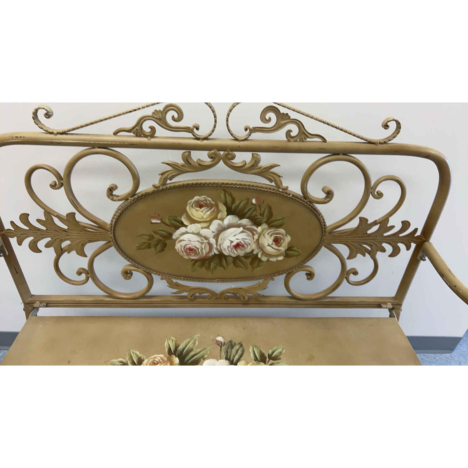 Free Delivery - Metal Decorative Bench Image #2 | Ivy Store