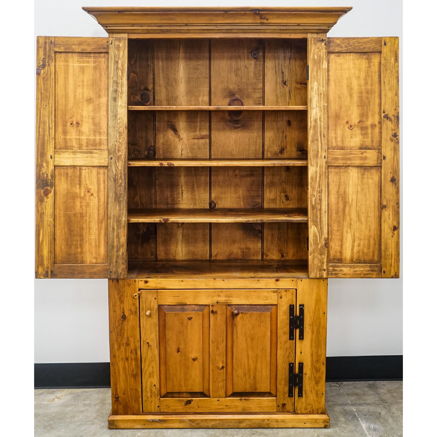 Free Delivery - Early American Style Pine Cabinet Image #2 | Ivy Store