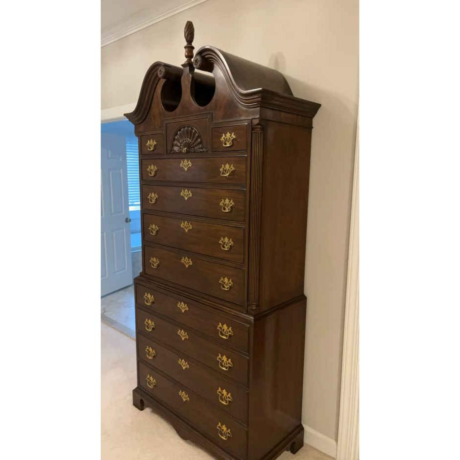 Free Delivery - Large Heritage co Heirloom Design Highboy Chest of Drawers Image #2 | Ivy Store