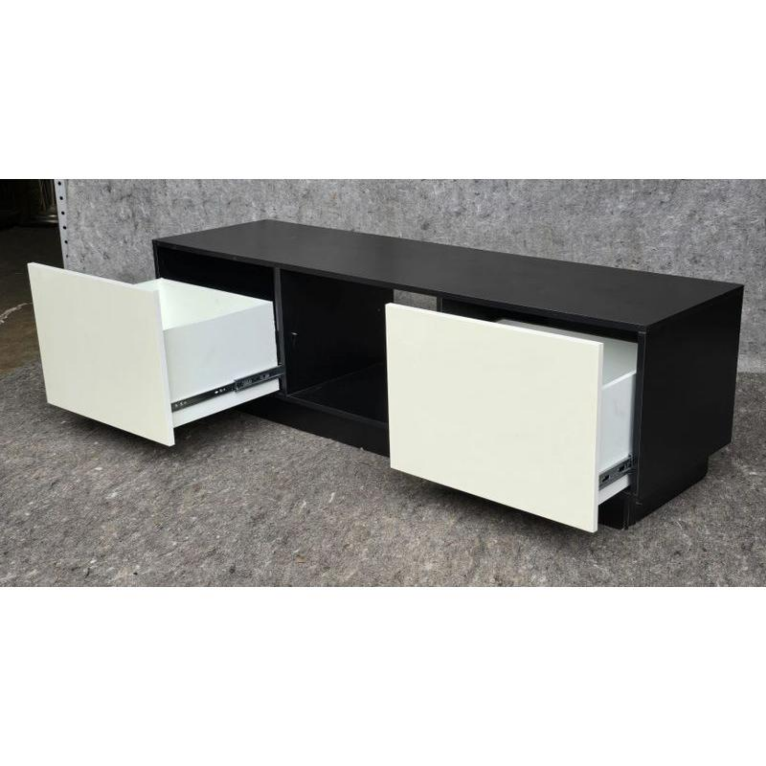 Free Delivery - Mid Century Modern MCM Style Lacquer Front Credenza Storage Cabinet Image #2 | Ivy Store